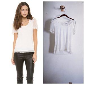 pam and gela women's cap sleeve tee -- size large